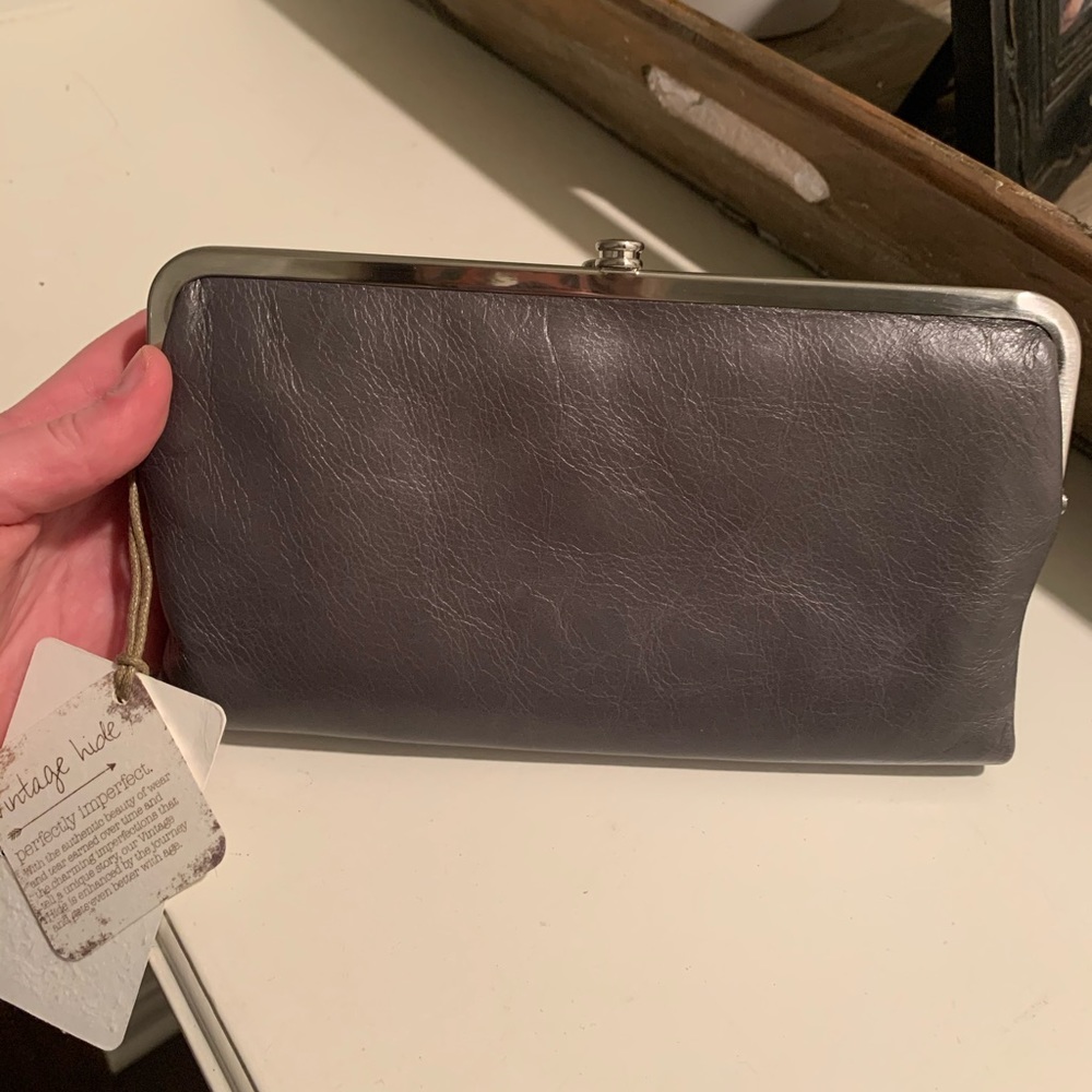 Hobo grey clutch NWT